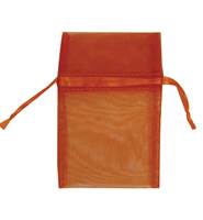 ORANGE ORGANZA DRAWSTRING BAGS 27250-BX